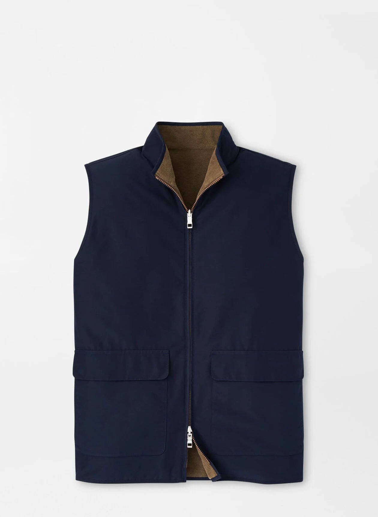 Brentwood Reversible Fleece Vest Navy