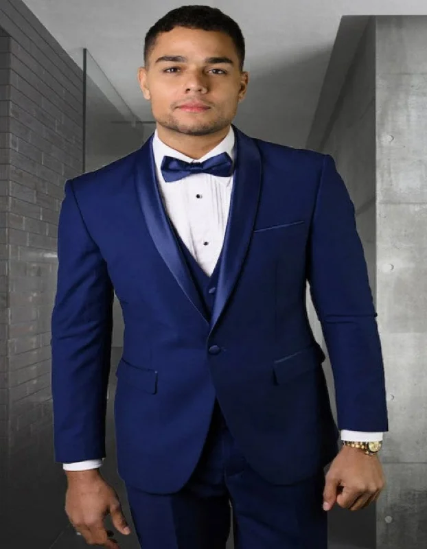 Blue Prom Suit - Blue Homecoming Outfits For Guys Sapphire Blue