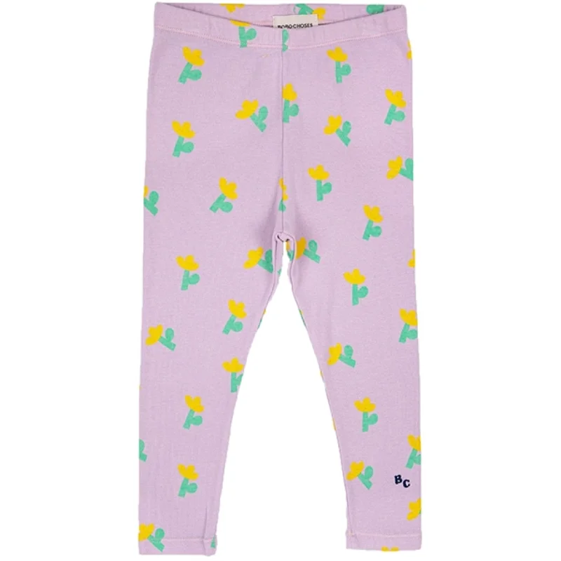 Bobo Choses Lavender Sea Flower All Over Leggings