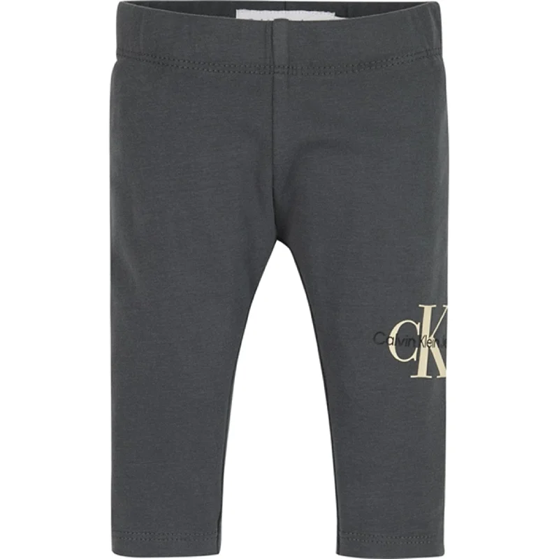 Calvin Klein Monogram Leggings Dark Grey