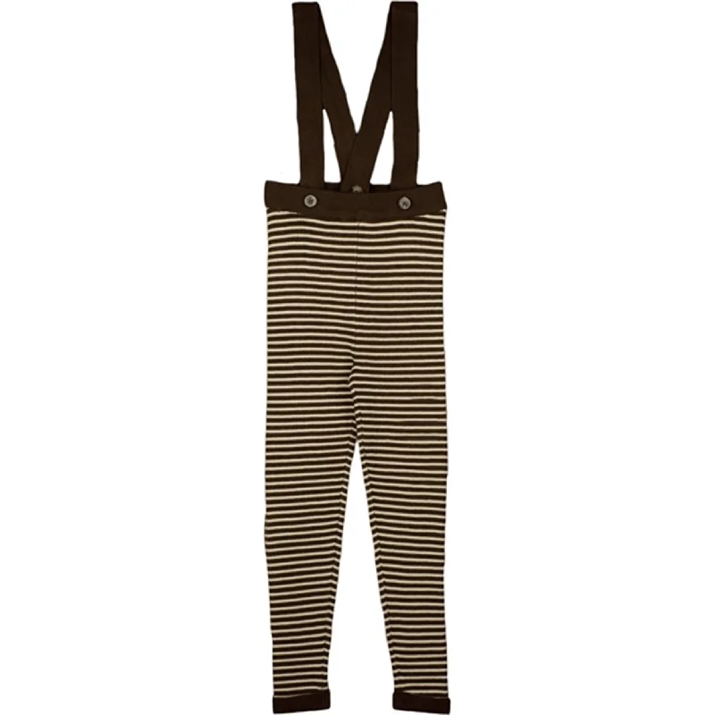 Fliink Chicory Coffee W. Sand Stripes Favo Leggings Med Seler