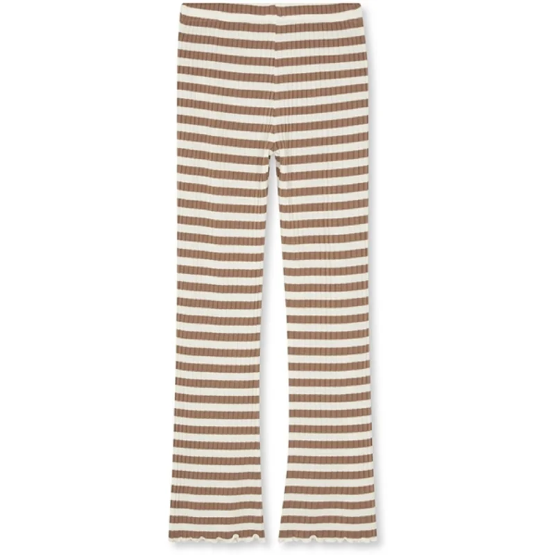 Mads Nørgaard Classic Stripe Lala Leggings Tiger's Eye/Vanilla Ice