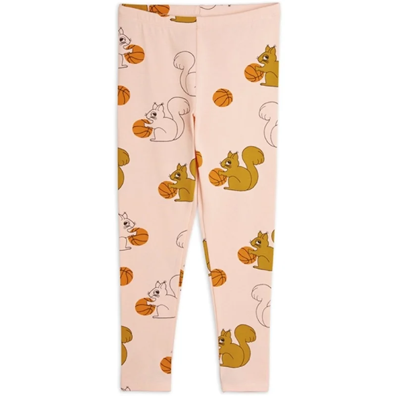 Mini Rodini Pink Squirrels Aop Leggings