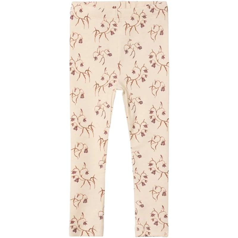 Lil'Atelier Turtledove/Flower Gaya Slim Leggings