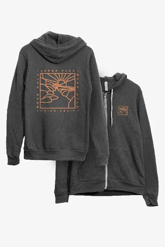 Bear Hole Monoline Zip Up Hoodie