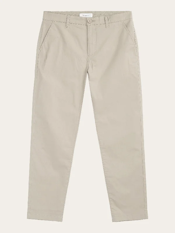 CHUCK regular chino poplin pant - Light feather gray