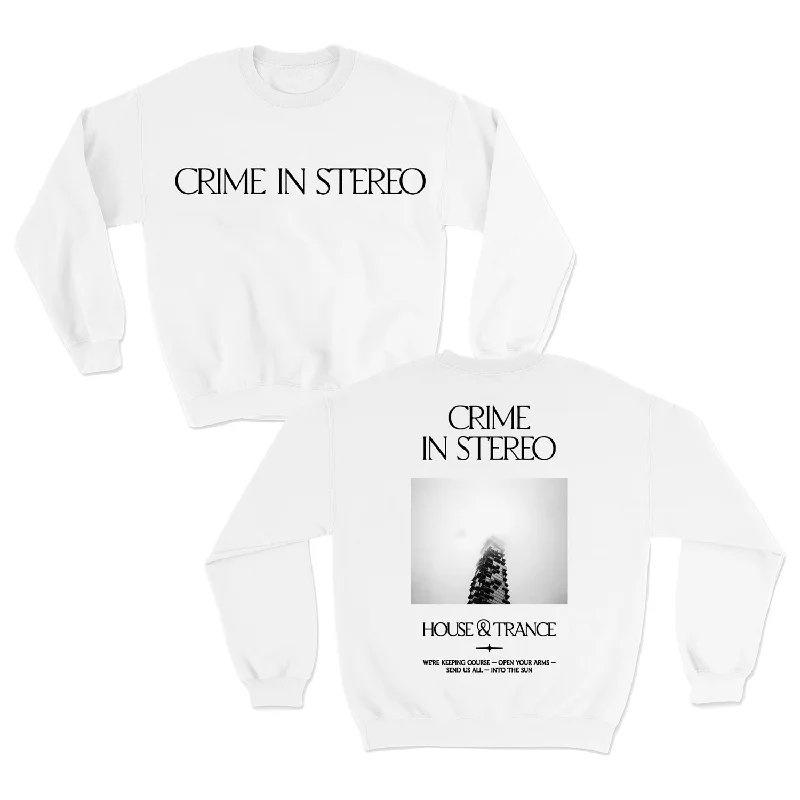 House & Trance White - Crewneck