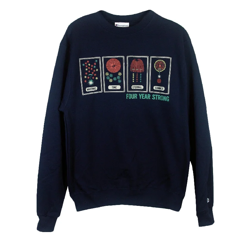 Wasting Time Navy - Crewneck