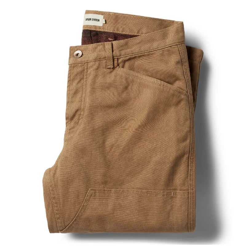 The Lined Chore Pant in Tobacco Boss Duck