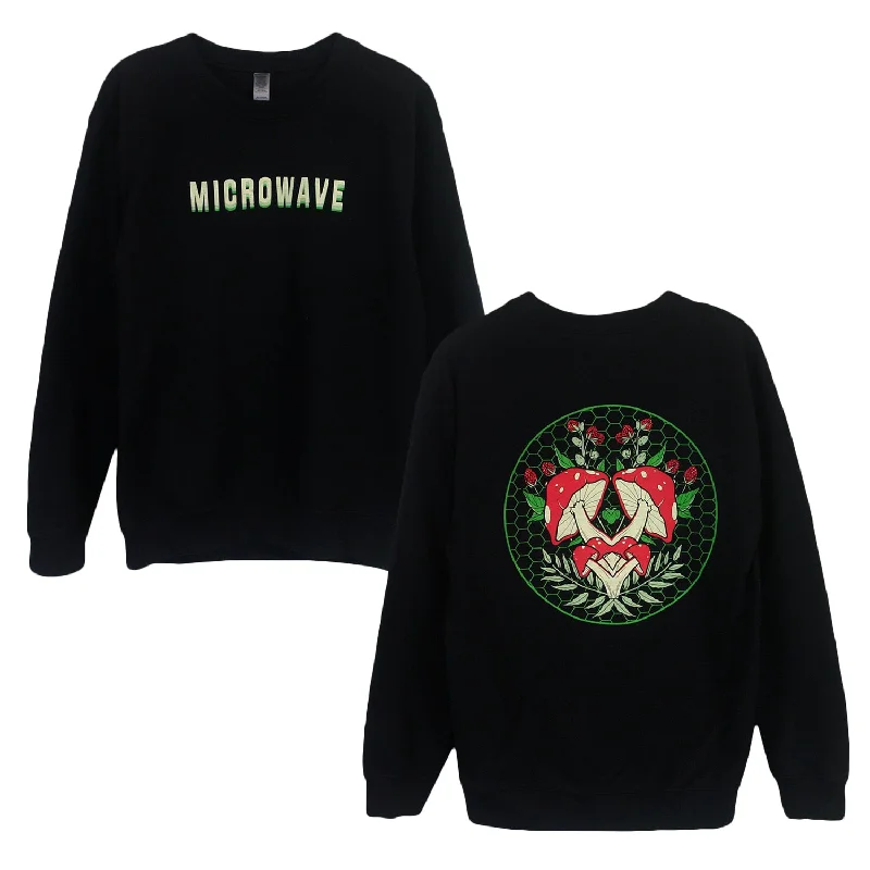 Mushrooms Black - Crewneck