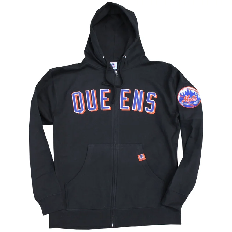 QUEENS "Shea Road" Mets (Zip Up) - BLACK