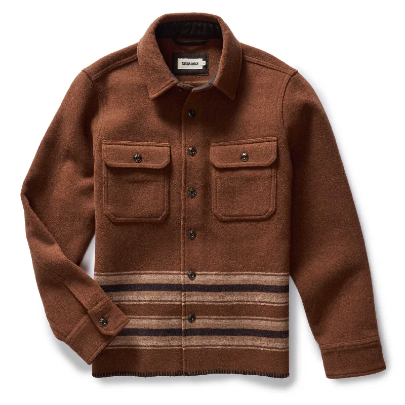 The Ranger Shirt in Tarnished Copper Blanket Stripe