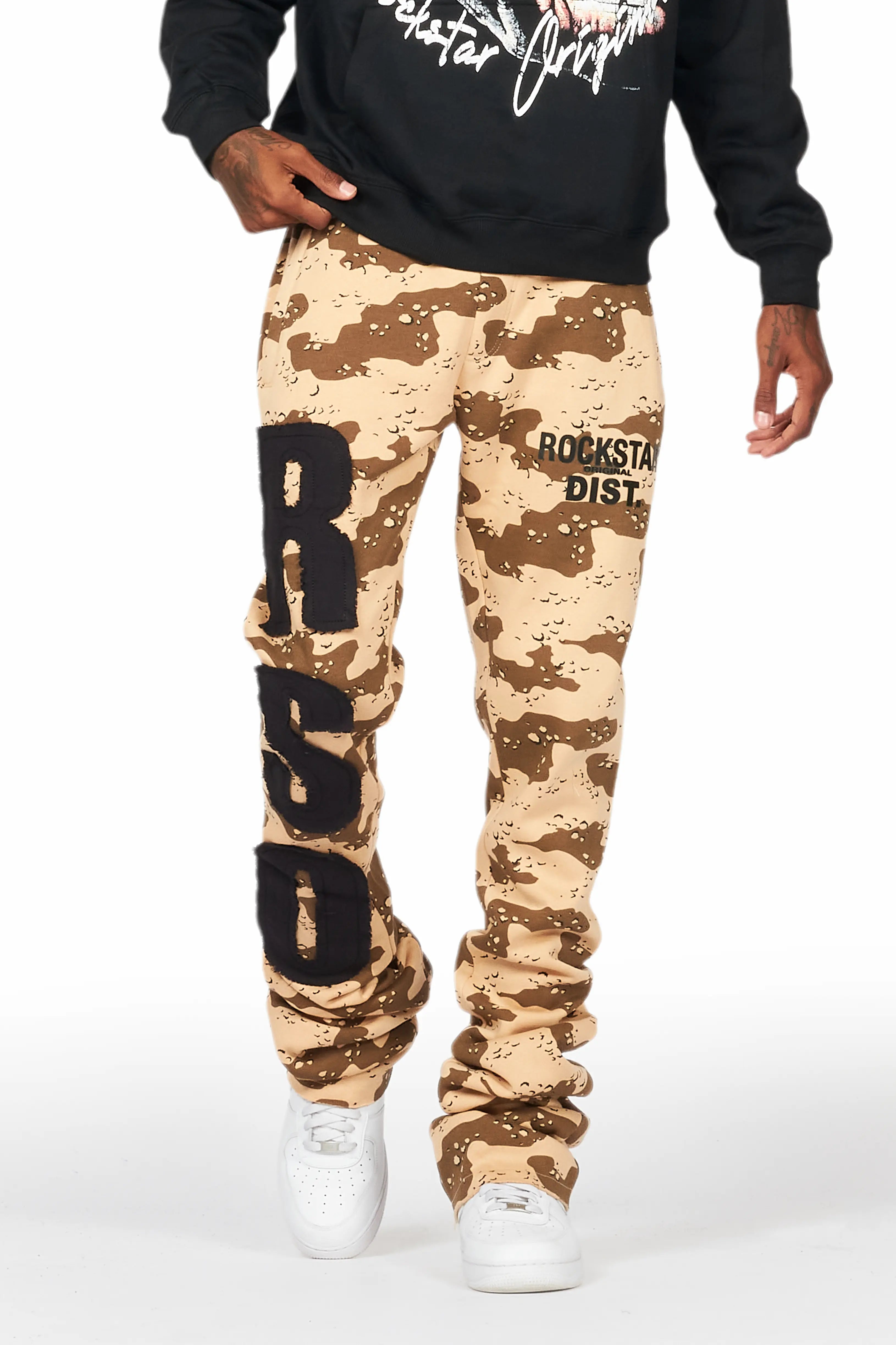 Bansi Desert Camo Super Stacked Trackpant