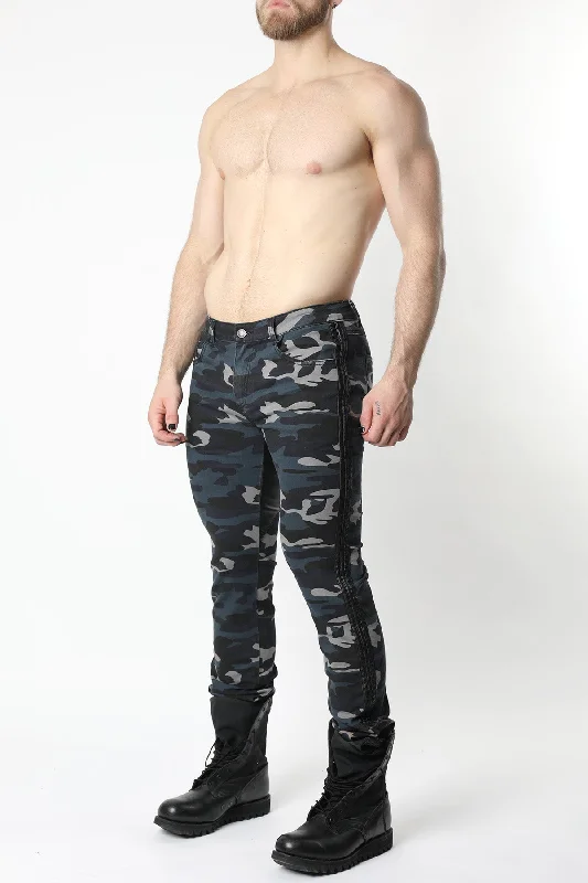 Saddle Denim Camouflage Pant