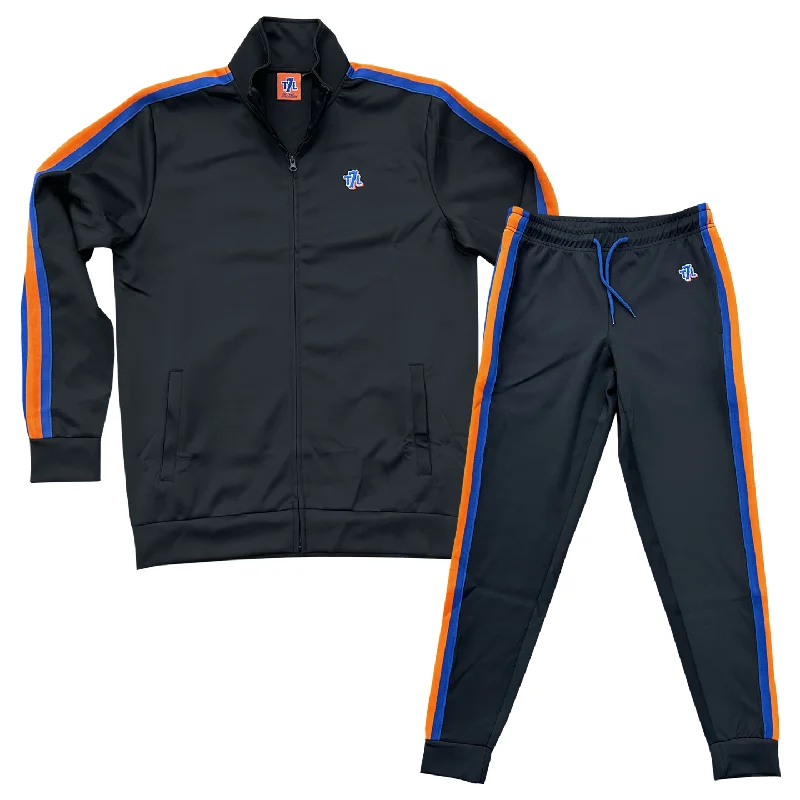 The 7 Line T7L Racing Stripe | Track Suit (Black)