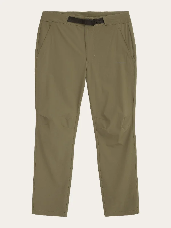 TIM tapered elastic waist string pants - GRS/Vegan - Burned Olive