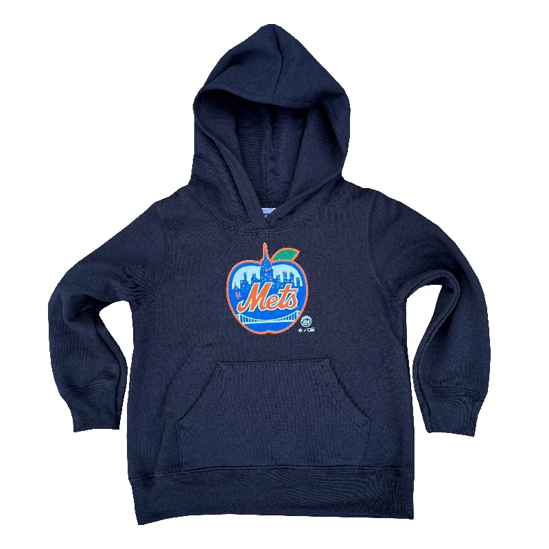 TODDLER: METS APPLE HOODIE (Black)