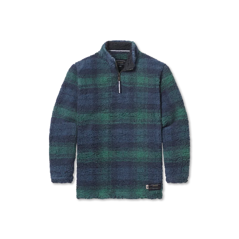 Youth Andover Plaid Sherpa Pullover